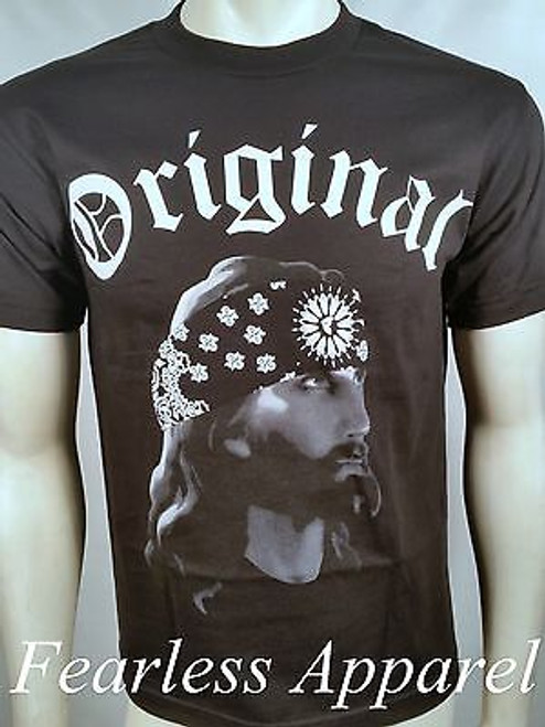 FAMOUS STARS & STRAPS GANGSTA JESUS BANDANA THUG CHRIST URBAN T TEE SHIRT S-2XL FAMOUS STARS & STRAPS GANGSTA JESUS BANDANA THUG CHRIST URBAN T TEE SHIRT S-2XL