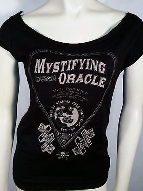 SE7EN DEADLY MYSTIFYING ORACLE OUIJA BOARD PUNK WOMENS OFF SHOULDER SHIRT S-2XL SE7EN DEADLY MYSTIFYING ORACLE OUIJA BOARD PUNK WOMENS OFF SHOULDER SHIRT S-2XL