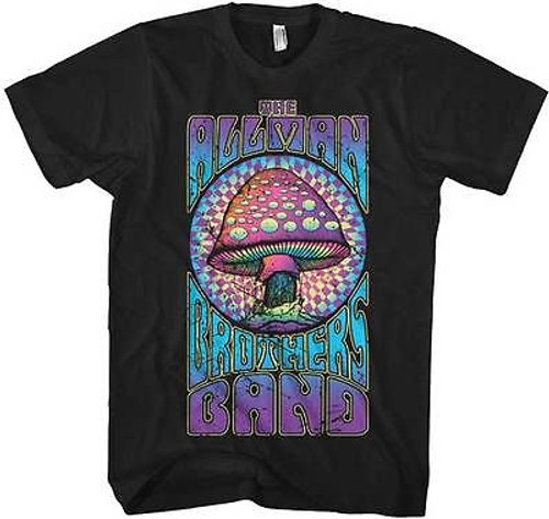 THE ALLMAN BROTHERS BAND PURPLE SHROOM CLASSIC ROCK MUSIC ALBUM  SHIRT S-2XL THE ALLMAN BROTHERS BAND PURPLE SHROOM CLASSIC ROCK MUSIC ALBUM  SHIRT S-2XL