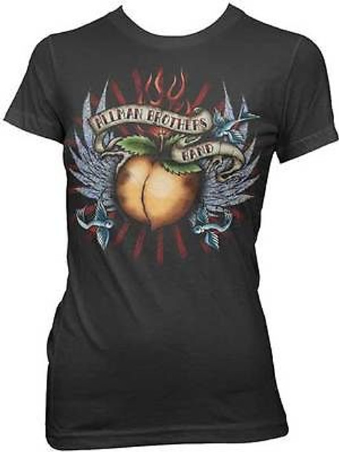 THE ALLMAN BROTHERS BAND GLITTER WINGS TATTOO PEACH MUSIC JRS T TEE SHIRT S-XL THE ALLMAN BROTHERS BAND GLITTER WINGS TATTOO PEACH MUSIC JRS T TEE SHIRT S-XL