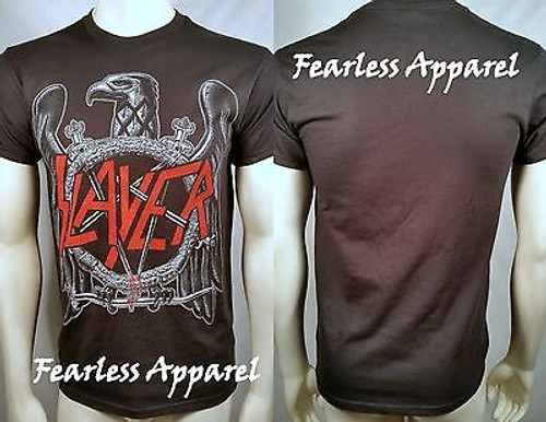 SLAYER EAGLE LOGO HEAVY THRASH SPEED METAL MUSIC BAND T TEE SHIRT