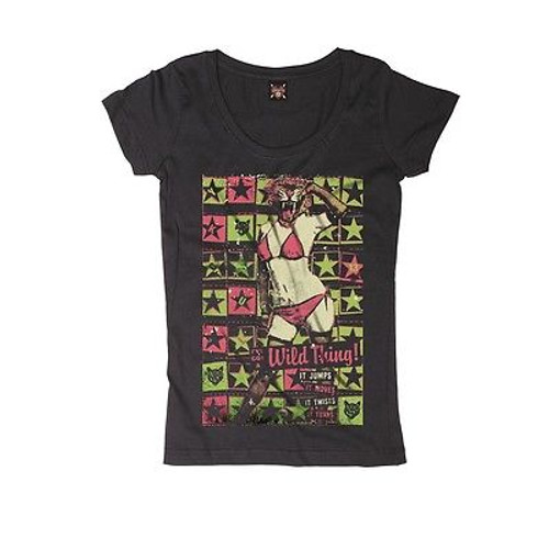 WOMENS LUCKY 13 ACID DROP DRUG PUNK SCOOP NECK PUNK TATTOO T SHIRT S M L XL XXL WOMENS LUCKY 13 ACID DROP DRUG PUNK SCOOP NECK PUNK TATTOO T SHIRT S M L XL XXL