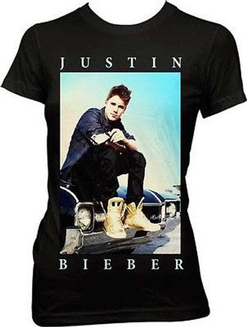AUTHENTIC JUSTIN BIEBER CARSIDE POP MUSIC JUNIORS T SHIRT S M L XL AUTHENTIC JUSTIN BIEBER CARSIDE POP MUSIC JUNIORS T SHIRT S M L XL