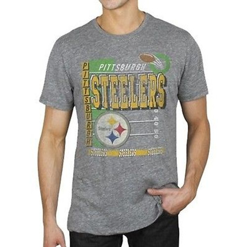 AUTHENTIC JUNK FOOD PITTSBURGH STEELERS TOUCHDOWN FOOTBALL MEN T SHIRT S-2XL AUTHENTIC JUNK FOOD PITTSBURGH STEELERS TOUCHDOWN FOOTBALL MEN T SHIRT S-2XL