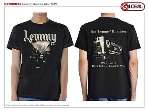 MOTORHEAD IAN LEMMY LIVED TO WIN MEMORIAL HEAVY METAL ROCK MUSIC BAND T SHIRT MOTORHEAD IAN LEMMY LIVED TO WIN MEMORIAL HEAVY METAL ROCK MUSIC BAND T SHIRT