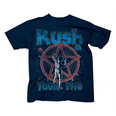 RUSH STARMAN TOUR 1978 CLASSIC ROCK BAND MUSIC NEW WAVE METAL T
