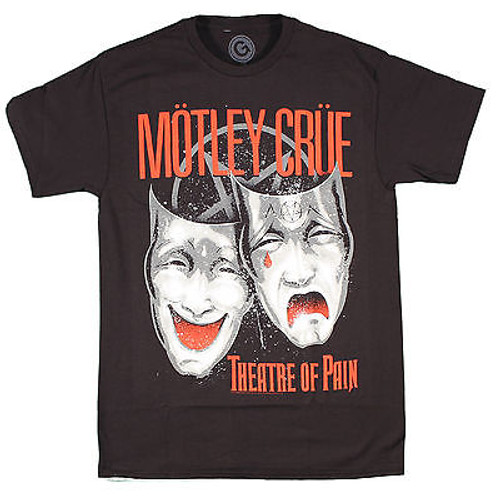 MOTLEY CRUE THEATER OF PAIN MUSIC HAPPY SAD BAND ROCK MUSIC MENS TEE SHIRT S-2XL MOTLEY CRUE THEATER OF PAIN MUSIC HAPPY SAD BAND ROCK MUSIC MENS TEE SHIRT S-2XL