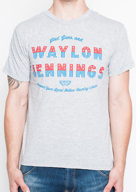 WAYLON JENNINGS GOD GUNS WAYLON SINGER AMERICA BAND GUITAR CLASSIC T TEE SHIRT WAYLON JENNINGS GOD GUNS WAYLON SINGER AMERICA BAND GUITAR CLASSIC T TEE SHIRT