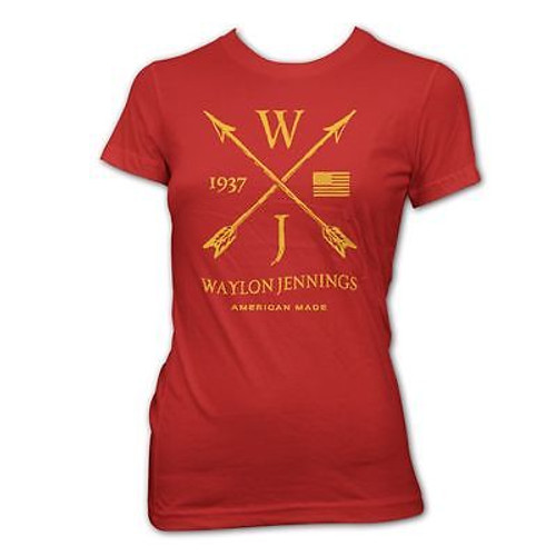 WAYLON JENNINGS ARROWS BOW TEXAS ALBUM COUNTRY MUSIC ROCK WOMENS T TEE SHIRT WAYLON JENNINGS ARROWS BOW TEXAS ALBUM COUNTRY MUSIC ROCK WOMENS T TEE SHIRT