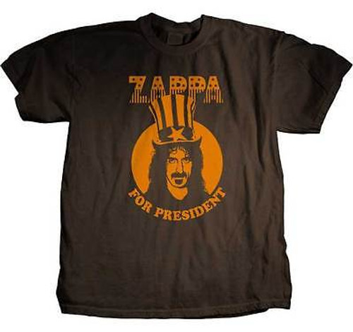 FRANK ZAPPA FOR PRESIDENT ELECTION GUITAR CLASSIC ROCK BAND MUSIC T SHIRT S-2XL FRANK ZAPPA FOR PRESIDENT ELECTION GUITAR CLASSIC ROCK BAND MUSIC T SHIRT S-2XL