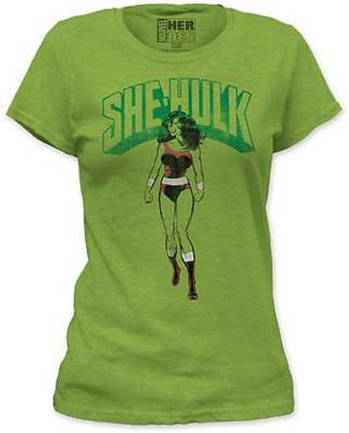 SHE HULK VINTAGE AVENGERS JENNIFER MARVEL COMICS MOVIE JUNIORS GIRLS SHIRT SHE HULK VINTAGE AVENGERS JENNIFER MARVEL COMICS MOVIE JUNIORS GIRLS SHIRT