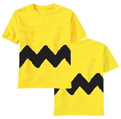 AUTHENTIC PEANUTS CHARLIE BROWN COSTUME COSPLAY TEE SHIRT MENS S-3XL AUTHENTIC PEANUTS CHARLIE BROWN COSTUME COSPLAY TEE SHIRT MENS S-3XL