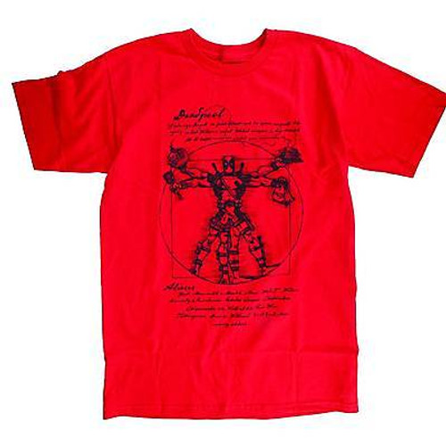VITRUVIAN DEADPOOL ARTIST SUPER HERO VILLAIN VINTAGE MARVEL COMICS T SHIRT S-2XL VITRUVIAN DEADPOOL ARTIST SUPER HERO VILLAIN VINTAGE MARVEL COMICS T SHIRT S-2XL