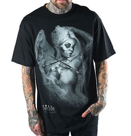 SULLEN CLOTHING MEGAN JEAN MORRIS PUNK ARTWORK TATTOO ROCK GOTH BLACK T SHIRT SULLEN CLOTHING MEGAN JEAN MORRIS PUNK ARTWORK TATTOO ROCK GOTH BLACK T SHIRT
