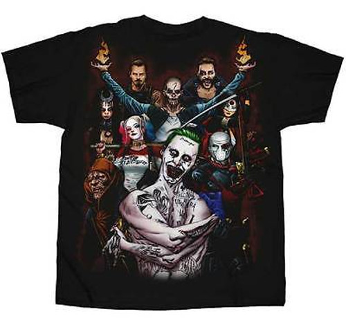 SUICIDE SQUAD COLOR GROUP DEADSHOT JOKER HARLEY QUINN COMICS MOVIE T SHIRT S-3XL SUICIDE SQUAD COLOR GROUP DEADSHOT JOKER HARLEY QUINN COMICS MOVIE T SHIRT S-3XL