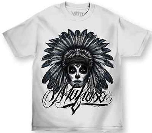 Mafioso Muerte Day Of The Dead Skull Native American Urban Tattoo T Shirt M-4Xl Mafioso Muerte Day Of The Dead Skull Native American Urban Tattoo T Shirt M-4Xl