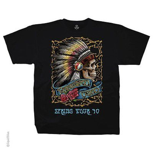 GRATEFUL DEAD SPRING TOUR 1990 CLASSIC ROCK BAND MUSIC BLACK MENS T SHIRT S-2XL GRATEFUL DEAD SPRING TOUR 1990 CLASSIC ROCK BAND MUSIC BLACK MENS T SHIRT S-2XL