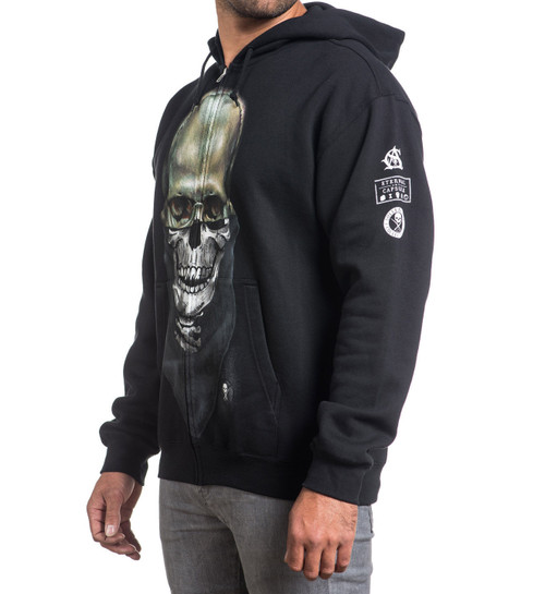 Sullen Clothing Eternal Tattoo Rock Punk Skull Mens Zip Up Hoodie SCM0131