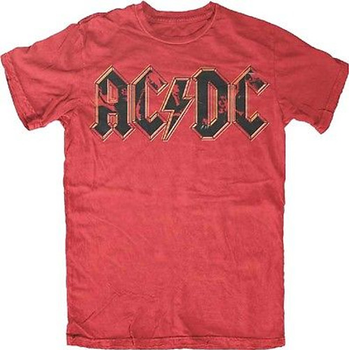 AUTHENTIC AC/DC PHOTO LOGO HARD ROCK MUSIC BAND RED T TEE SHIRT S M L XL 2XL AUTHENTIC AC/DC PHOTO LOGO HARD ROCK MUSIC BAND RED T TEE SHIRT S M L XL 2XL