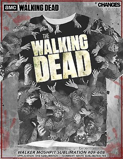 The Walking Dead Walker Moshpit Sublimation Daryl Rick Amc T Tee Shirt S-Xl The Walking Dead Walker Moshpit Sublimation Daryl Rick Amc T Tee Shirt S-Xl