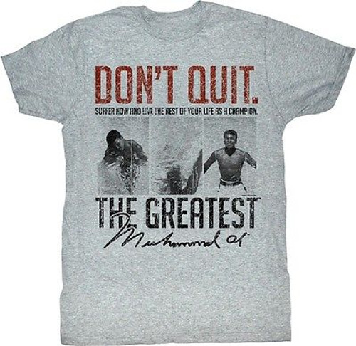 Authentic Muhammad Ali Don'T Quit Suffer Now Boxing T Tee Shirt S M L Xl 2Xl Authentic Muhammad Ali Don'T Quit Suffer Now Boxing T Tee Shirt S M L Xl 2Xl