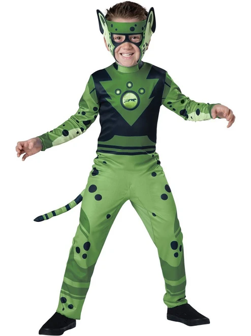 Incharacter Wild Kratts Cheetah Green Standard Boys Halloween Costume 141705