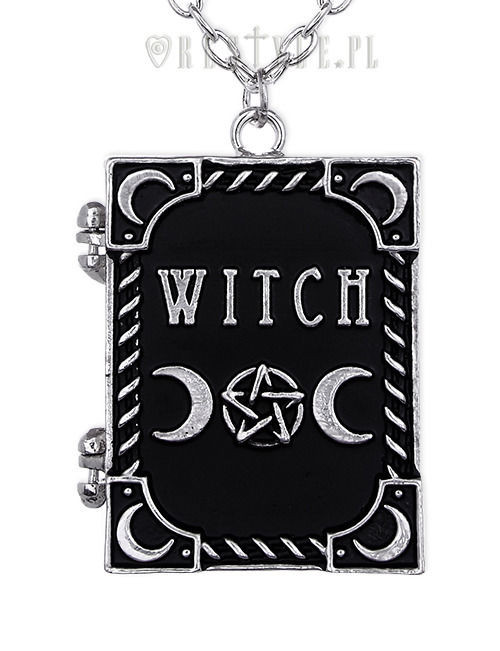 Restyle Witch Locket Gothic Emo Punk Occult Magic Book Shaped Pendant Necklace Restyle Witch Locket Gothic Emo Punk Occult Magic Book Shaped Pendant Necklace