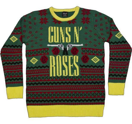 Guns N Roses Ugly Christmas Sweater Holiday Christmas Xmas Music Band L/S Shirt Guns N Roses Ugly Christmas Sweater Holiday Christmas Xmas Music Band L/S Shirt