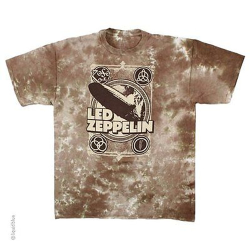 LED ZEPPELIN POSTER BANNER TIE DYE BLIMP CLASSIC ROCK MUSIC T TEE SHIRT S-2XL LED ZEPPELIN POSTER BANNER TIE DYE BLIMP CLASSIC ROCK MUSIC T TEE SHIRT S-2XL