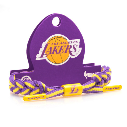 Rastaclat NBA Los Angeles Lakers Basketball Shoelace Bracelet RC001LAL
