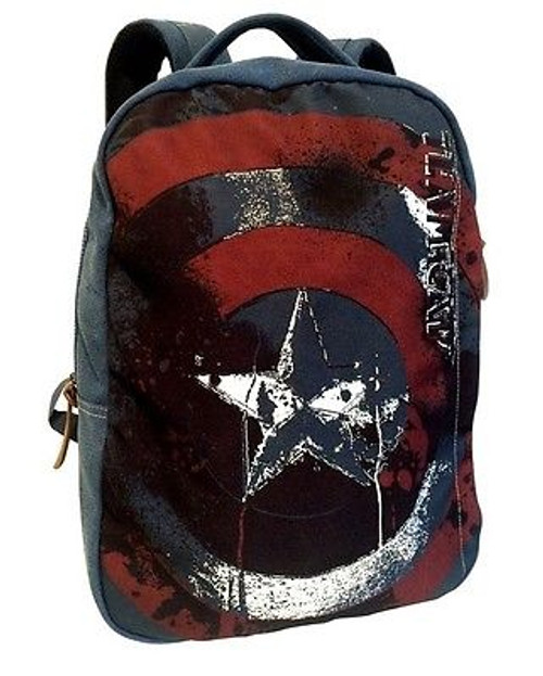 Civil War Captain America Chris Evans Legends Canvas Backpack MC-CW-BP4 Civil War Captain America Chris Evans Legends Canvas Backpack MC-CW-BP4