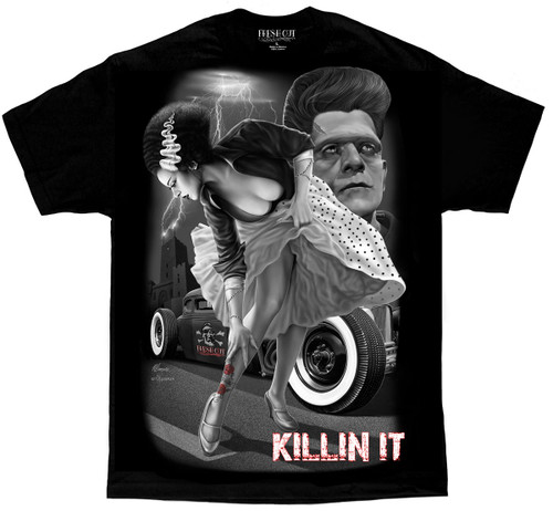 DGA David Gonzales Art Fresh Cut Killin It Greaser Tattoo Monster Mens Shirt DGA David Gonzales Art Fresh Cut Killin It Greaser Tattoo Monster Mens Shirt