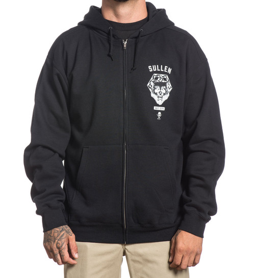 Sullen Clothing Pack Mentality Tattoo Artist Adult Mens Zip Up Hoodie  SCM0004