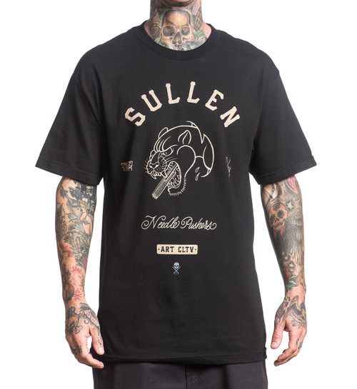 Sullen Clothing Needle Pusher Tattoo Punk Panther Adult T Tee Shirt SCM0032