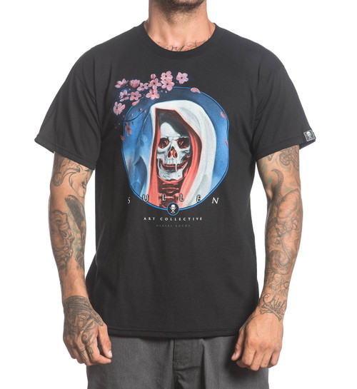 Sullen Collective Art Daniel Rocha Floral Skull Tattoo Punk Mens Shirt SCM1006 Sullen Collective Art Daniel Rocha Floral Skull Tattoo Punk Mens Shirt SCM1006