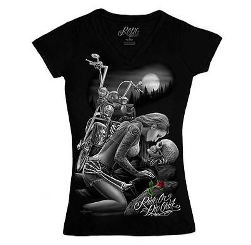 David Gonzales Dga Ride Or Die Chick Lovers Womens Juniors Tattoo Biker T Shirt David Gonzales Dga Ride Or Die Chick Lovers Womens Juniors Tattoo Biker T Shirt