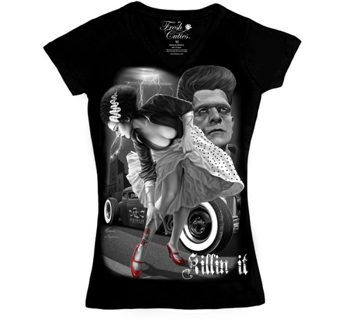 David Gonzales Art DGA Fresh Cuties Killin it Frankenstein Womens