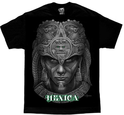DGA David Gonzales Art Mexica Aztec Warrior Punk Tribal Tattoo Urban Mens Shirt DGA David Gonzales Art Mexica Aztec Warrior Punk Tribal Tattoo Urban Mens Shirt