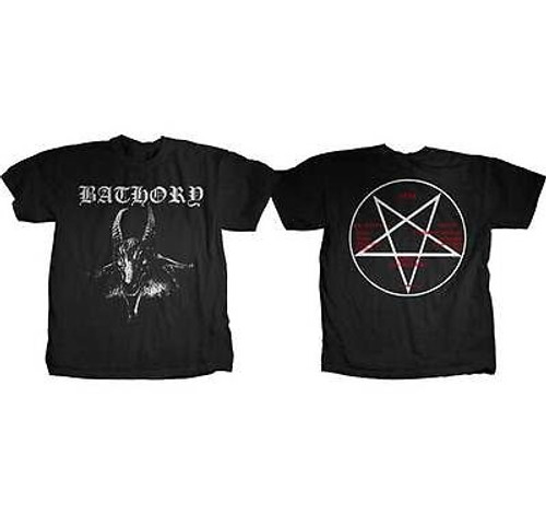 AUTHENTIC BATHORY GOAT LOGO ROCK DEMON MUSIC BAND HEAVY METAL T TEE SHIRT S-2XL AUTHENTIC BATHORY GOAT LOGO ROCK DEMON MUSIC BAND HEAVY METAL T TEE SHIRT S-2XL