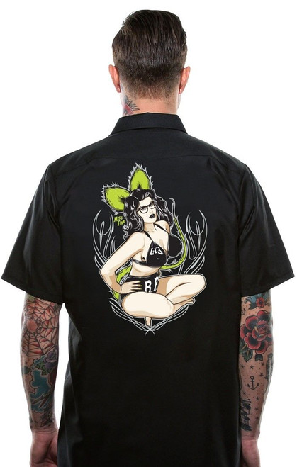 Lucky 13 Lola Biker Punk Rock Pin Up Girl Tattoo Gothic Mens