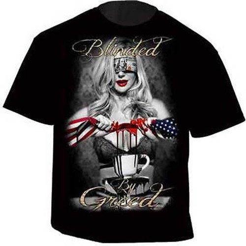 Gda Get Down Art Blinded By Greed Money Freedom America Usa T Tee Shirt Dba30 Gda Get Down Art Blinded By Greed Money Freedom America Usa T Tee Shirt Dba30