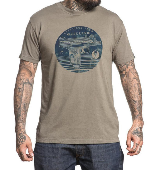Sullen Greetings From Cali Inked Skater Tattoo Punk Uzi Urban Mens Shirt SCM1357 Sullen Greetings From Cali Inked Skater Tattoo Punk Uzi Urban Mens Shirt SCM1357