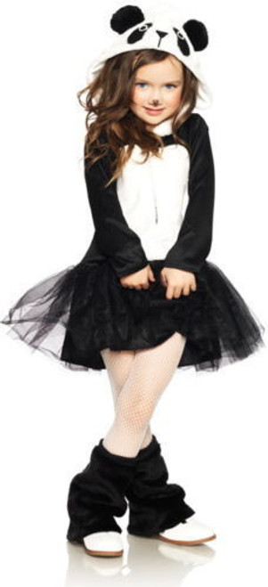 Leg Avenue Pretty Panda Bear Plush Fluffy Child Girls Halloween Costume C48180