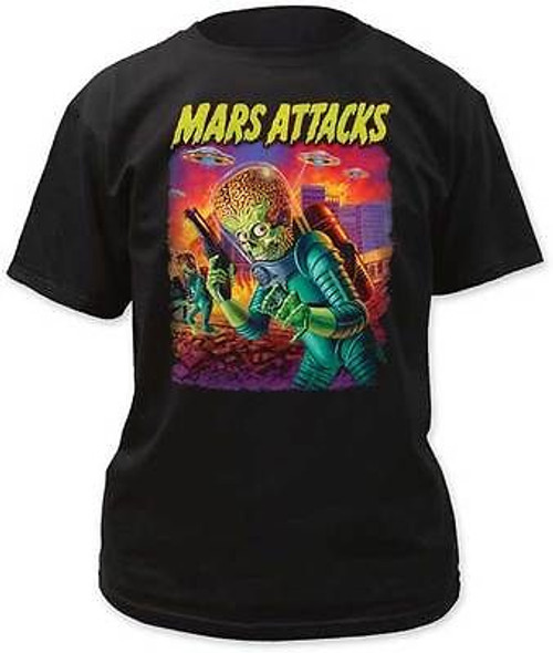 MARS ATTACKS UFOS ATTACK ROCKABILLY PUNK MUSIC BAND ROCK MENS TEE SHIRT S-2XL MARS ATTACKS UFOS ATTACK ROCKABILLY PUNK MUSIC BAND ROCK MENS TEE SHIRT S-2XL