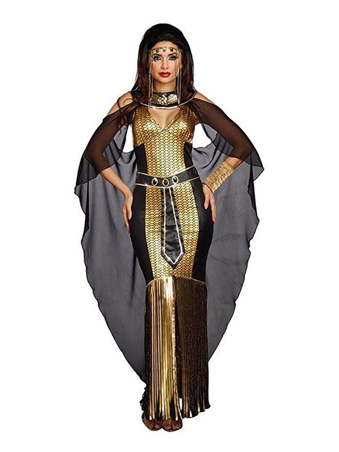 Dreamgirl Egyptian Queen Empress Gold Adult Womens Halloween Costume 10689
