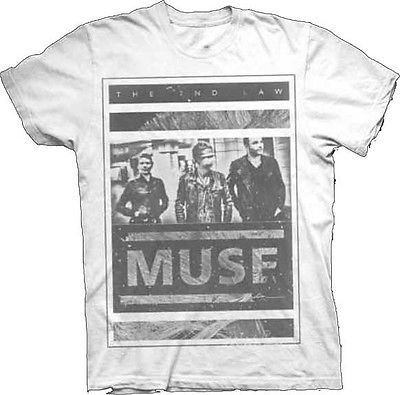 MUSE PHOTO BLOCK WHITE ALTERNATIVE SPACE ROCK MUSIC SHIRT S-XL