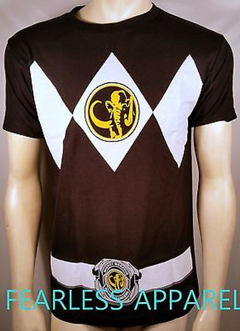 Mighty Morphin I Am Black Power Ranger Zack Rangers Mens Costume Shirt S-2Xl Mighty Morphin I Am Black Power Ranger Zack Rangers Mens Costume Shirt S-2Xl