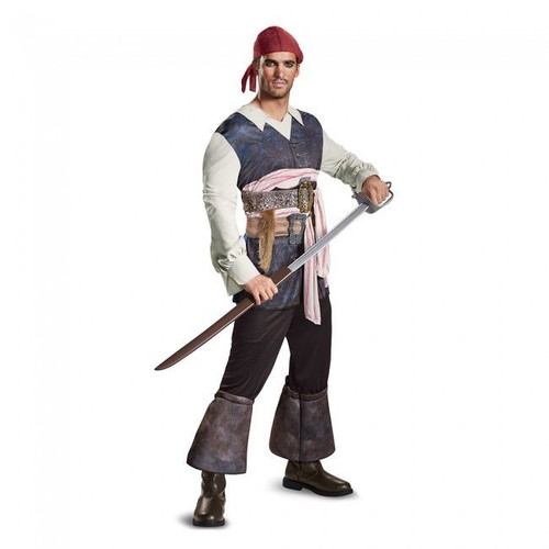 Disguise Potc5 Captain Jack Sparrow Pirate Adult Mens Halloween Costume 22917 Fearless Apparel 7876