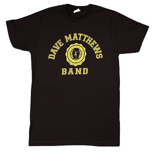 DAVE MATTHEWS COLLEGIATE LOGO ALTERNATIVE ROCK BLUES MUSIC BAND T SHIRT S-XL DAVE MATTHEWS COLLEGIATE LOGO ALTERNATIVE ROCK BLUES MUSIC BAND T SHIRT S-XL