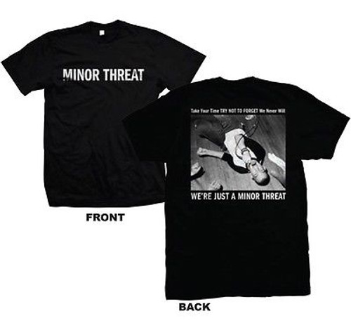 MINOR THREAT JUST A PUNK HARDCORE ROCK MUSIC ADULT T TEE SHIRT MENS SIZE S-XL MINOR THREAT JUST A PUNK HARDCORE ROCK MUSIC ADULT T TEE SHIRT MENS SIZE S-XL